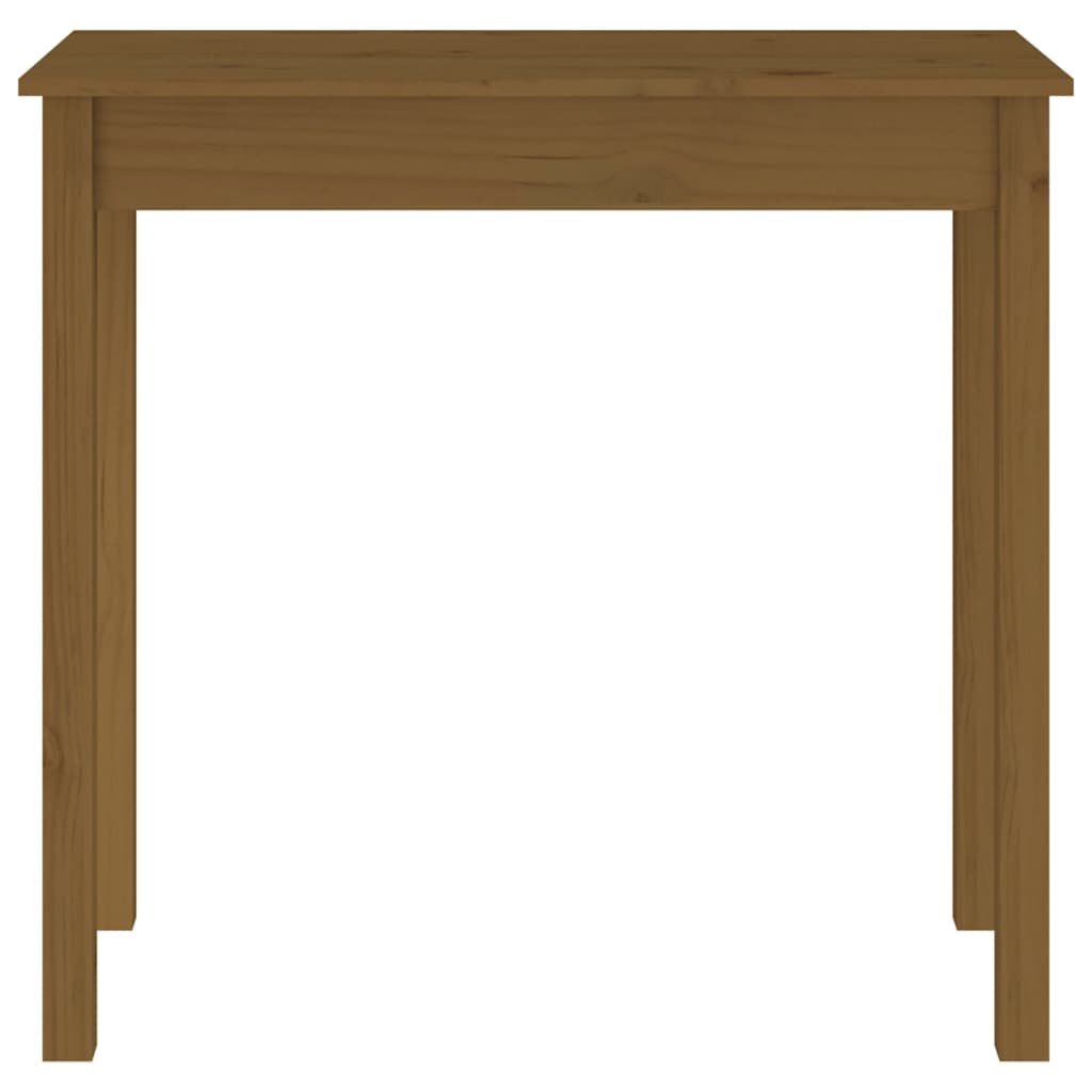 Mesa consola 80x40x75 cm madeira de pinho maciça branco