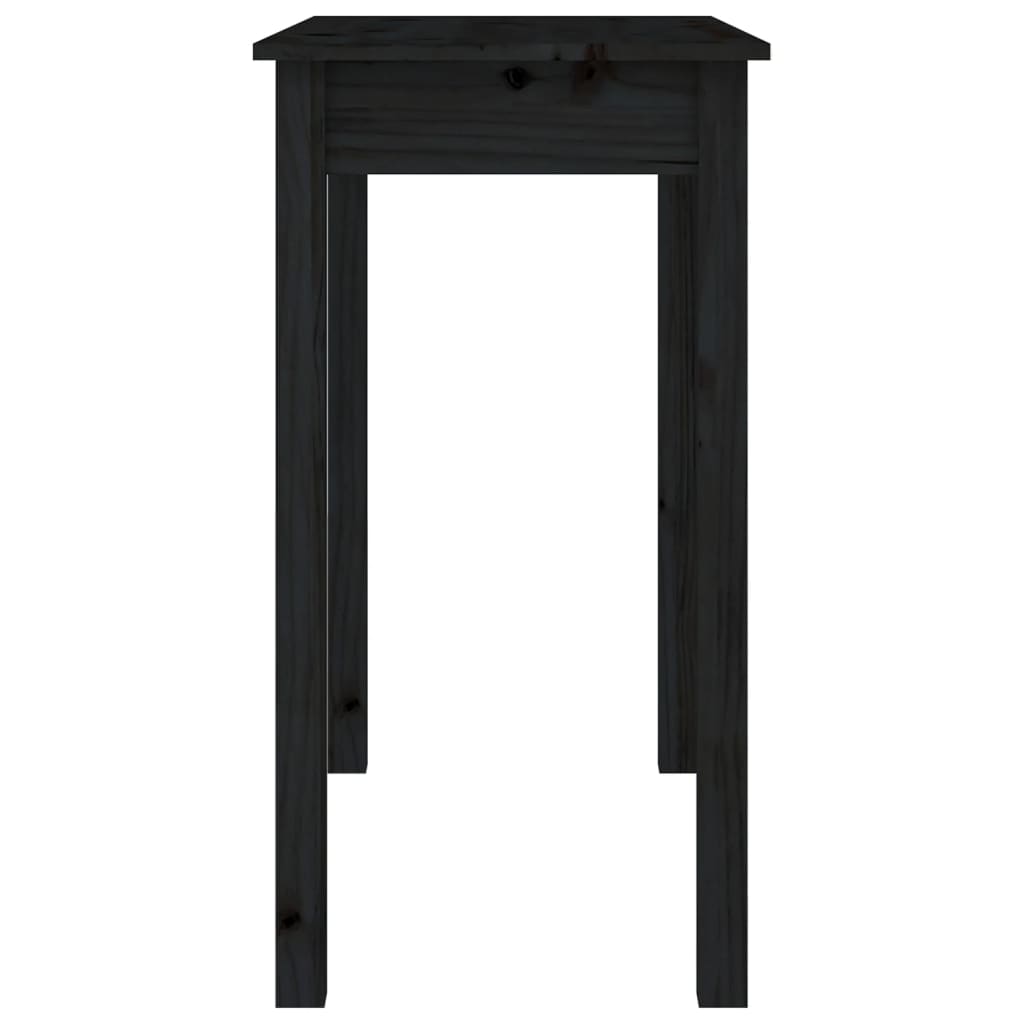 Mesa consola 80x40x75 cm madeira de pinho maciça branco