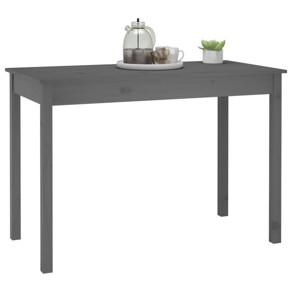 Mesa de jantar 110x55x75 cm madeira de pinho maciça branco