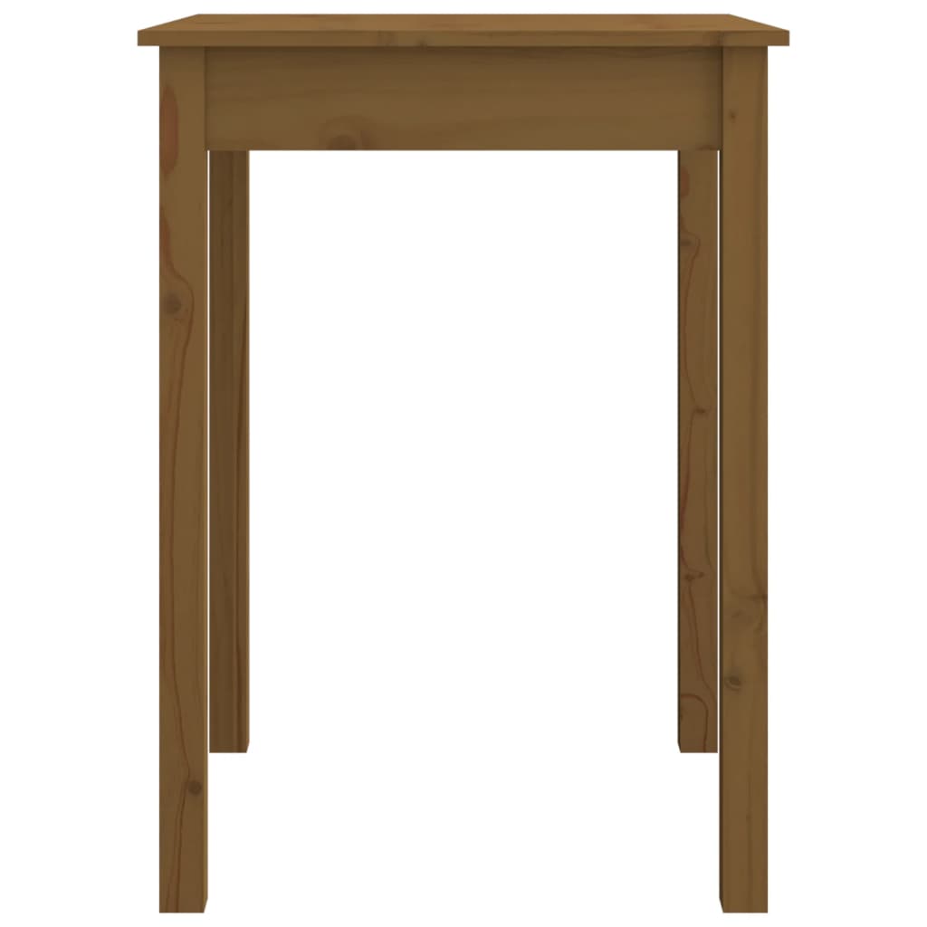 Mesa de jantar 110x55x75 cm madeira de pinho maciça branco