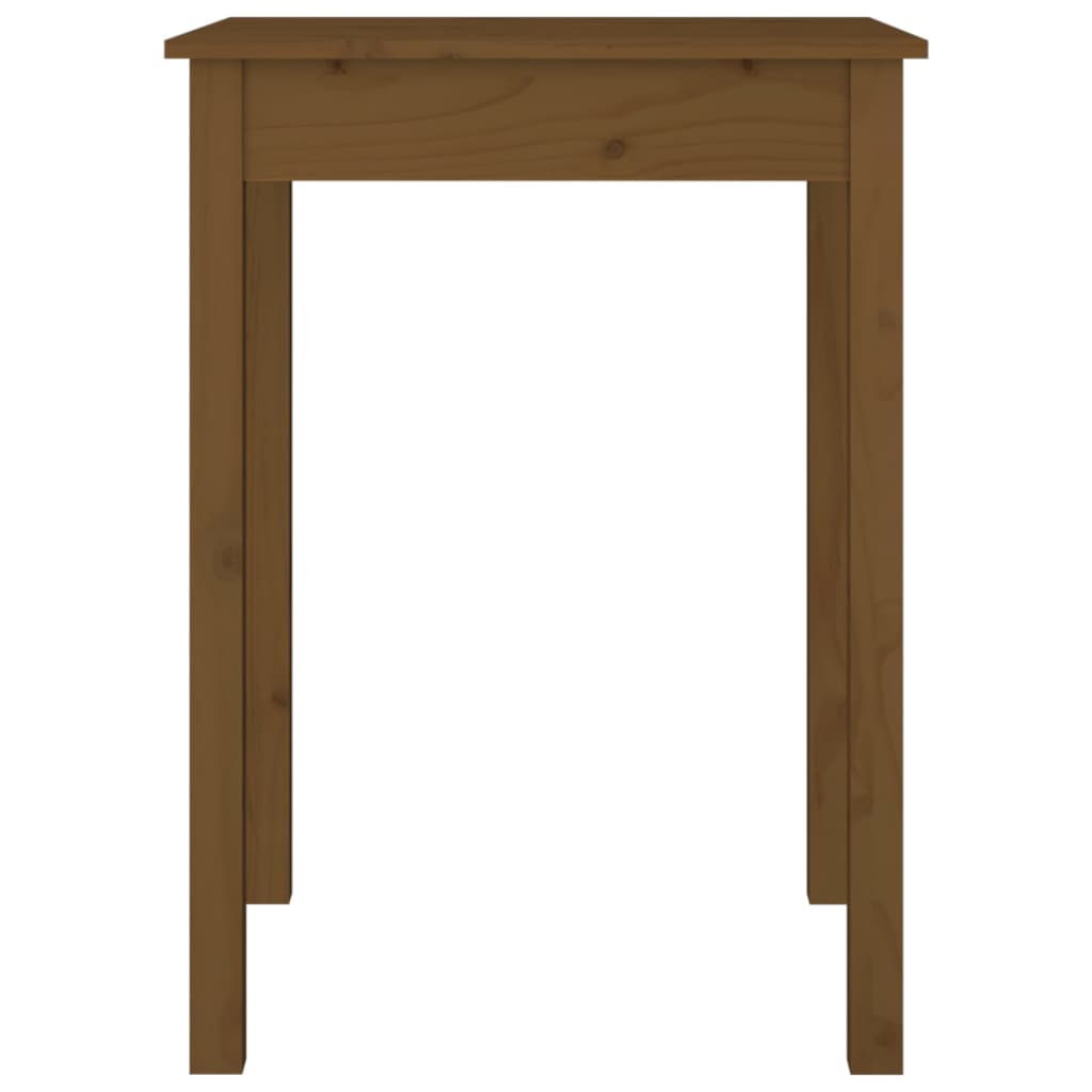 Mesa de jantar 110x55x75 cm madeira de pinho maciça branco