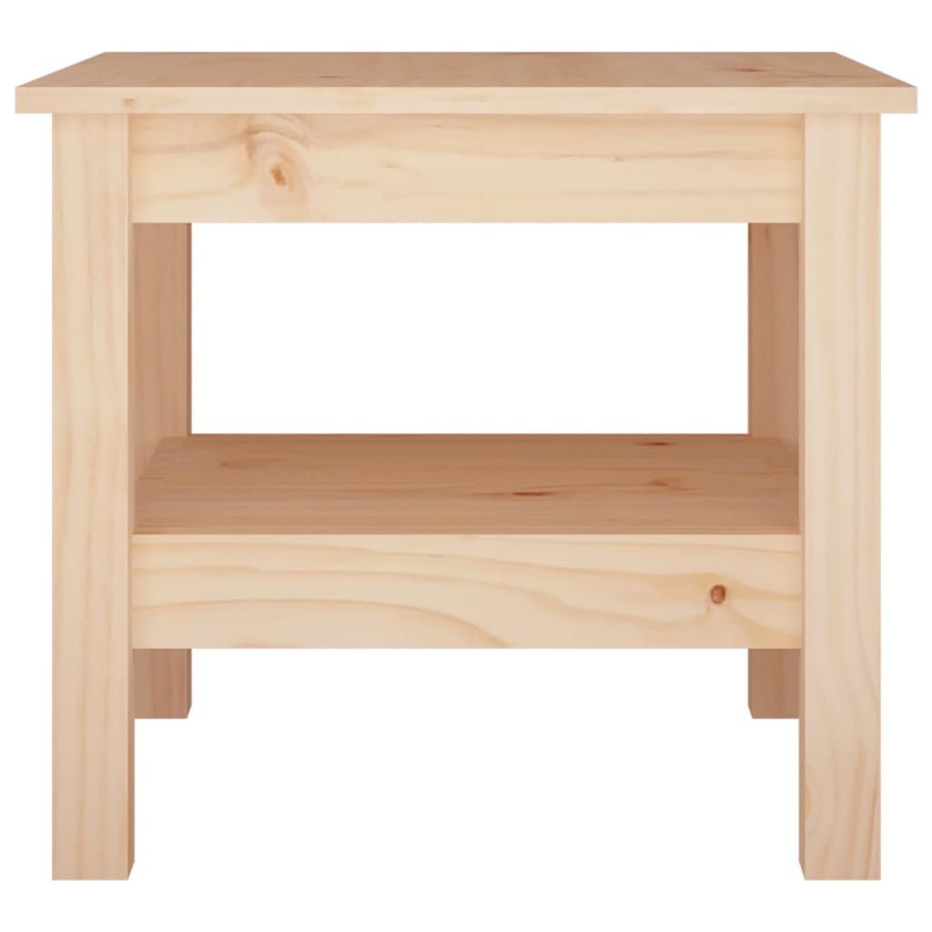 Mesa de centro branca 100x100x40 cm madeira maciça pinho