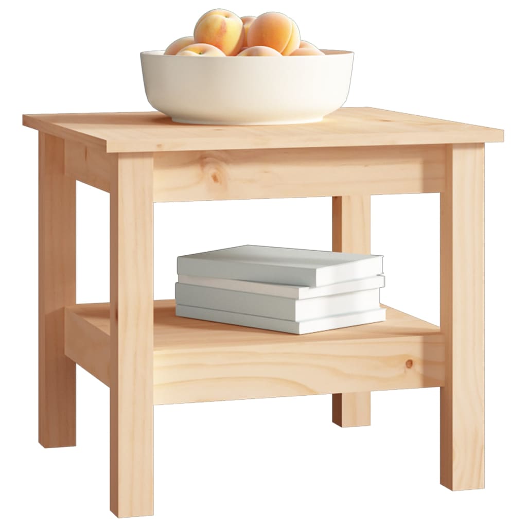 Mesa de centro branca 100x100x40 cm madeira maciça pinho