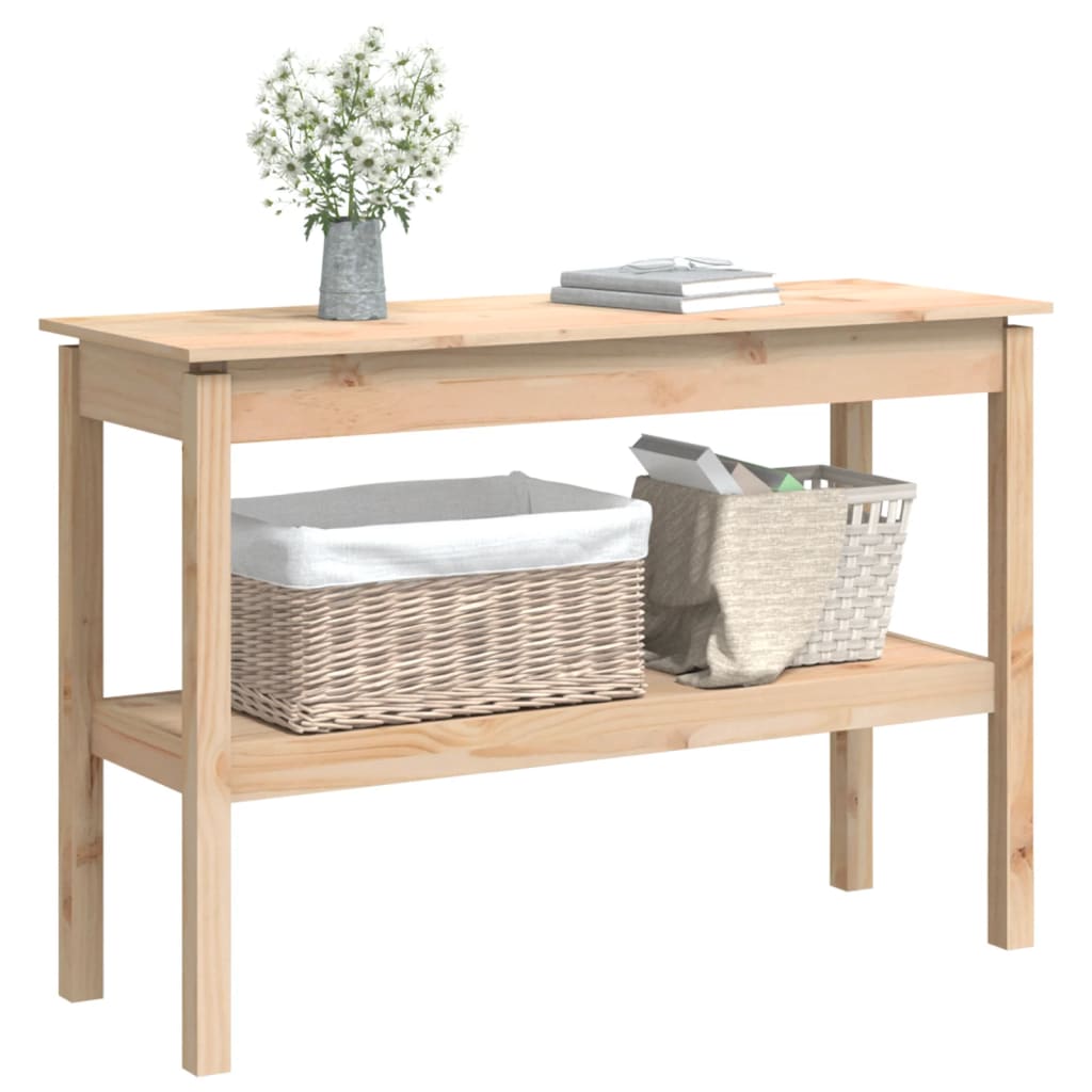 Mesa consola 110x40x75 cm madeira de pinho maciça