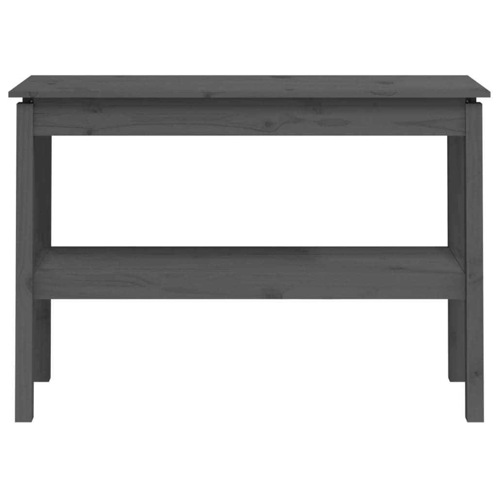 Mesa consola 80x40x75 cm madeira de pinho maciça branco