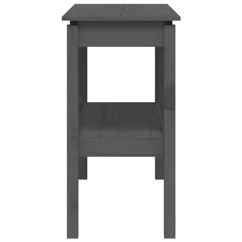 Mesa consola 80x40x75 cm madeira de pinho maciça branco