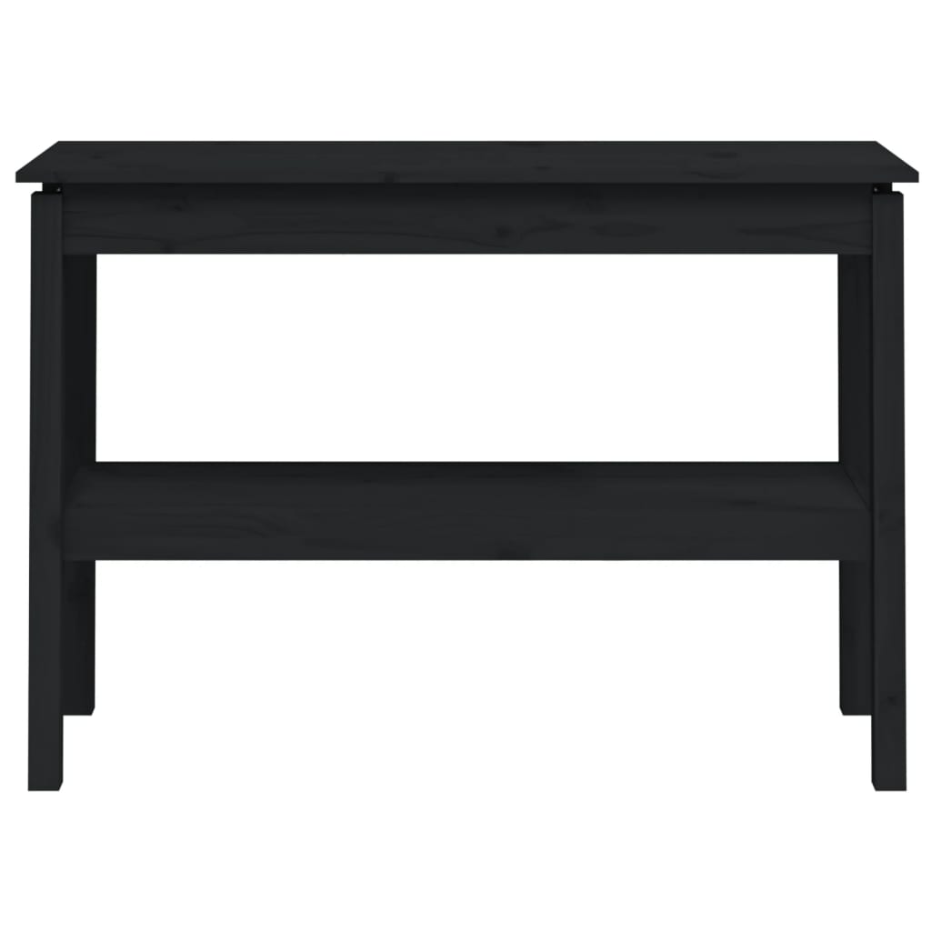 Mesa consola 80x40x75 cm madeira de pinho maciça branco