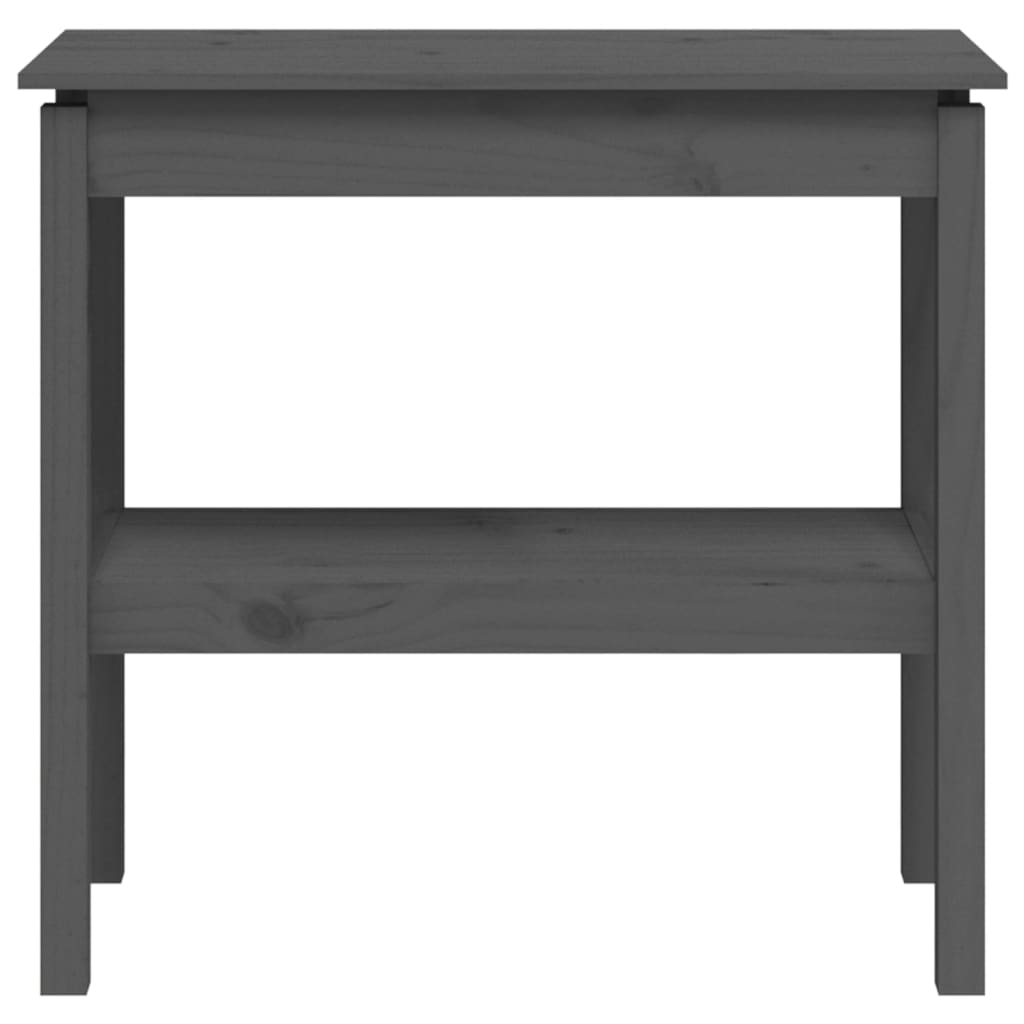Mesa consola 80x40x75 cm madeira de pinho maciça branco