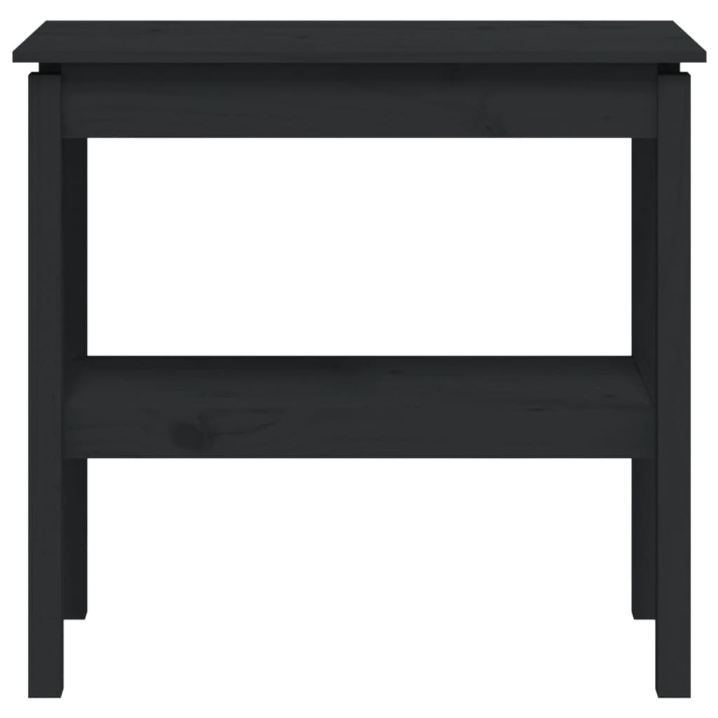 Mesa consola 80x40x75 cm madeira de pinho maciça branco