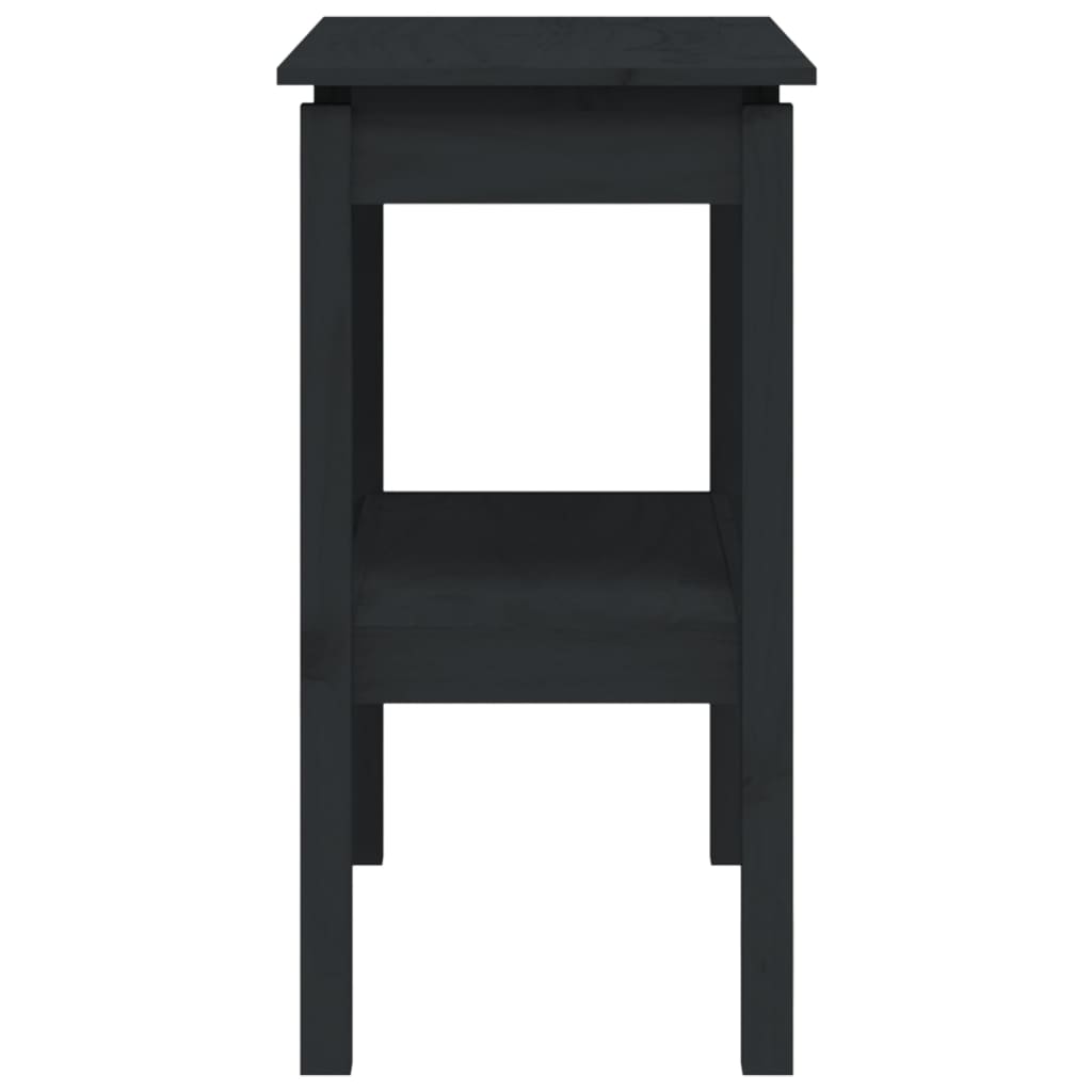 Mesa consola 80x40x75 cm madeira de pinho maciça branco