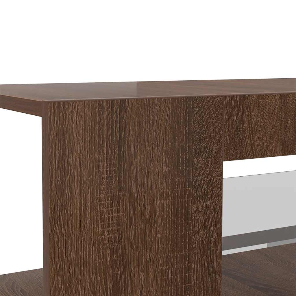 Móvel de TV com luzes LED 90x39x30 cm cinzento sonoma