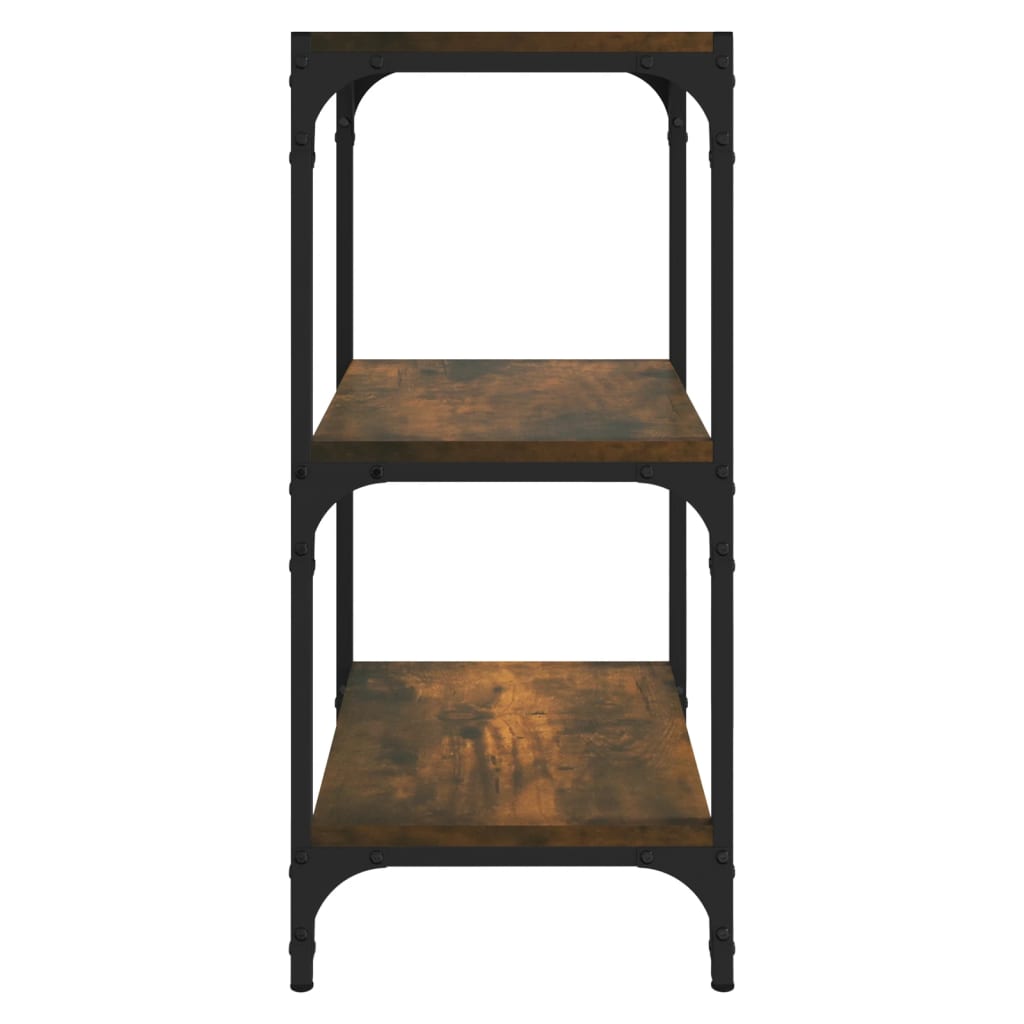 Estante 100x33x70,5 cm derivados de madeira/aço cinza sonoma