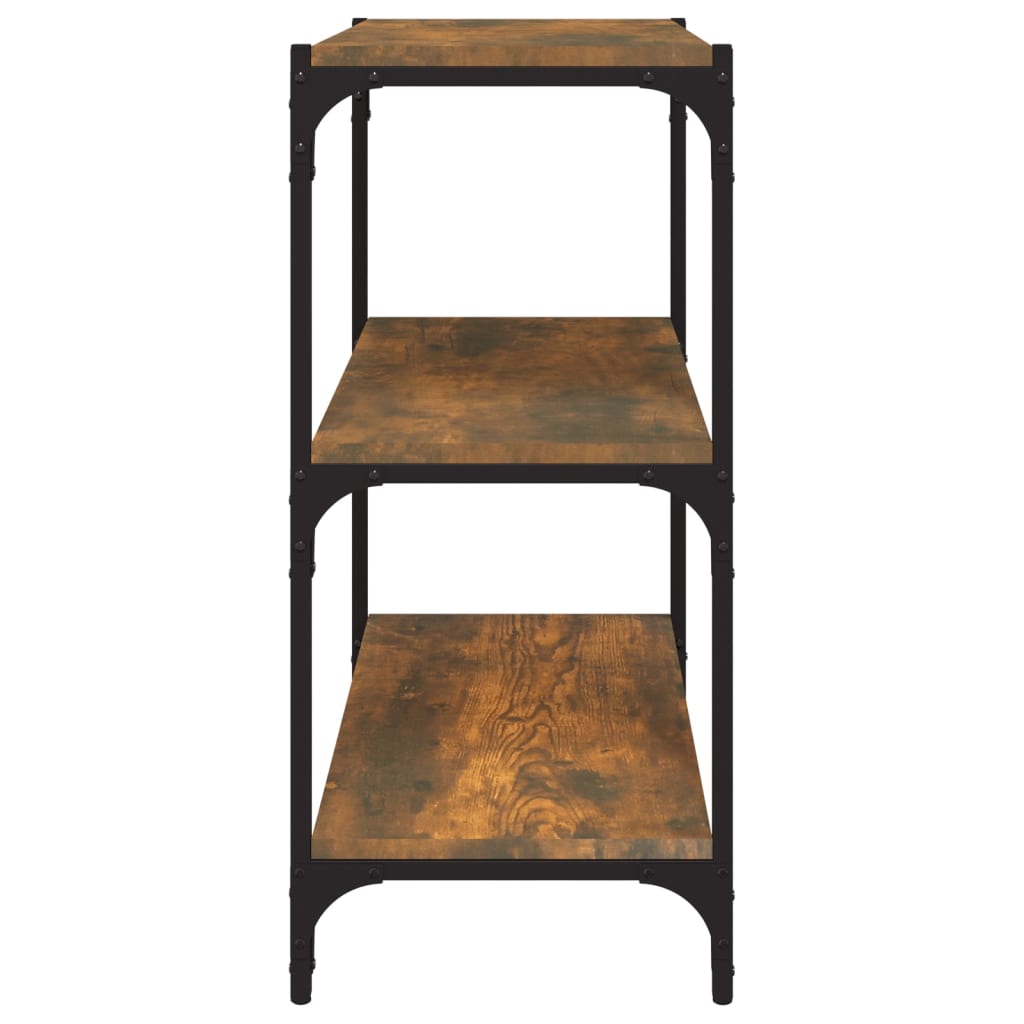 Estante 100x33x70,5 cm derivados de madeira/aço cinza sonoma