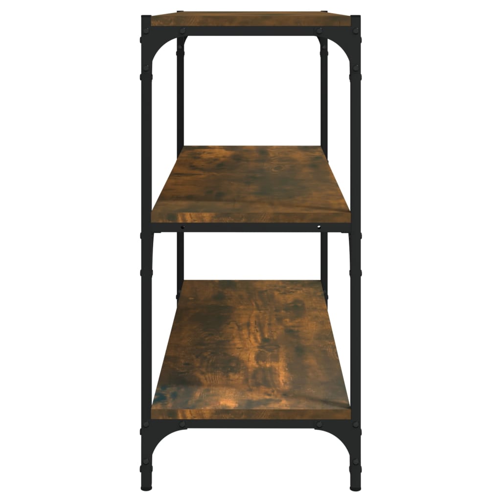 Estante 100x33x70,5 cm derivados de madeira/aço cinza sonoma