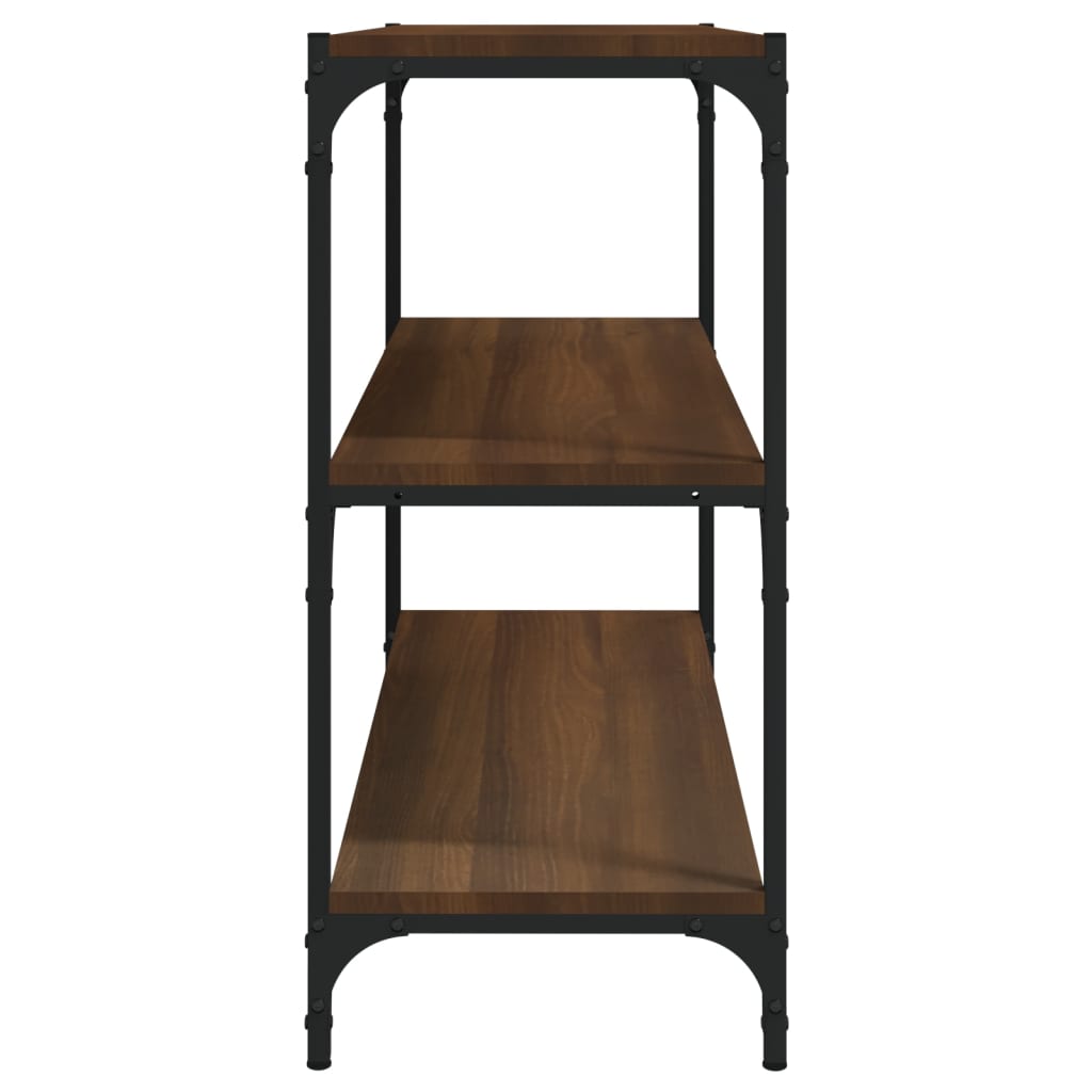 Estante 100x33x70,5 cm derivados de madeira/aço cinza sonoma