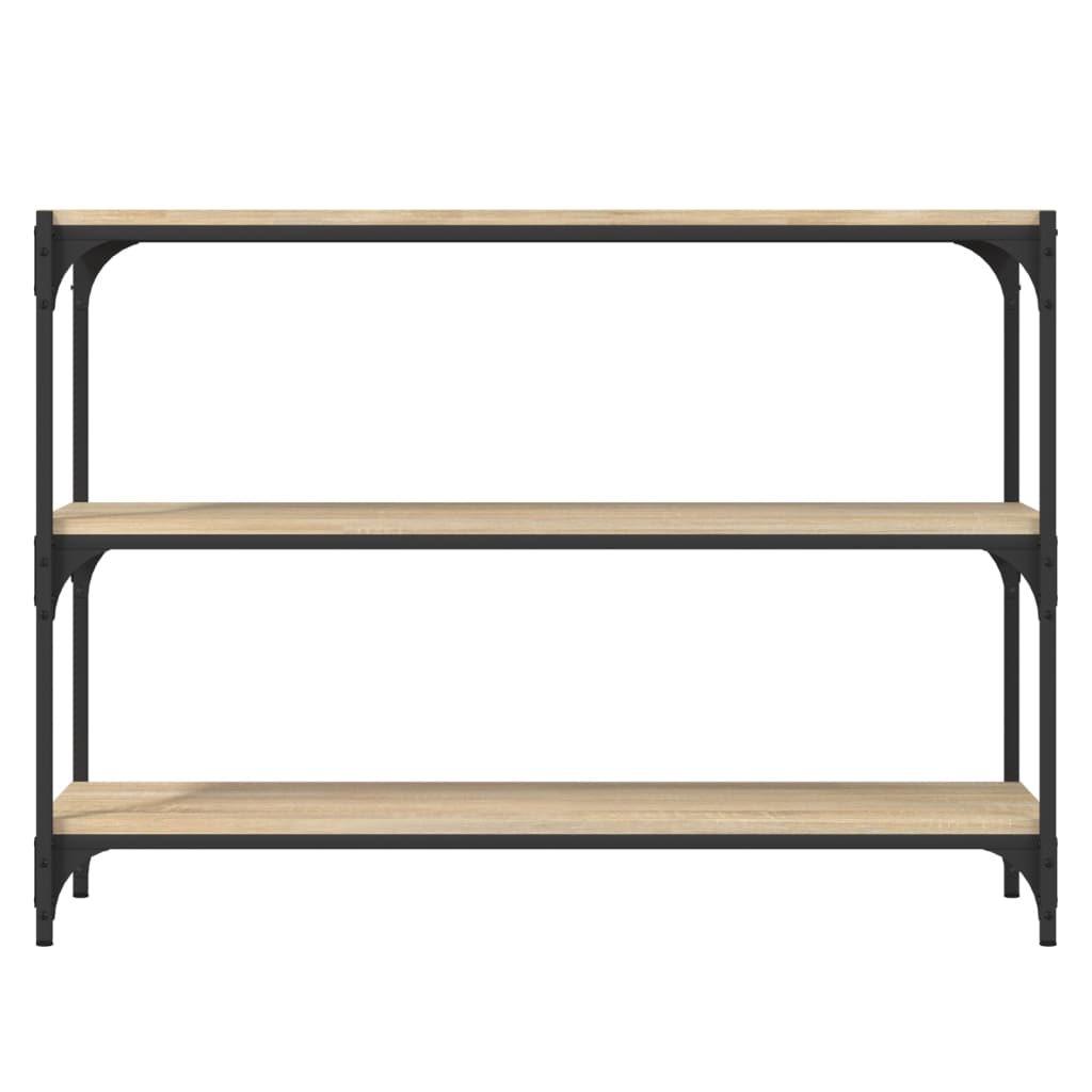 Estante 100x33x70,5 cm derivados de madeira/aço cinza sonoma