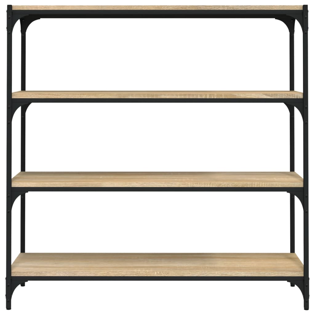 Estante 60x33x100 cm derivados de madeira e aço cinza sonoma