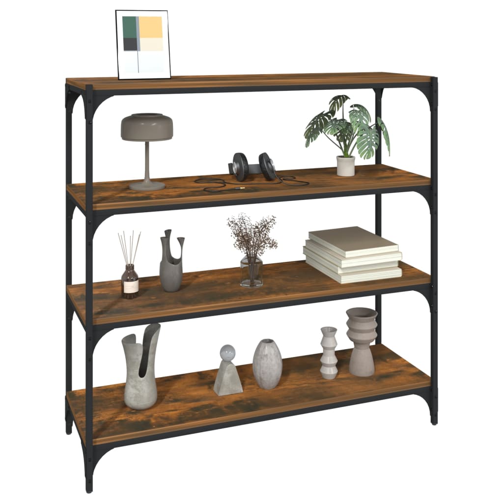 Estante 60x33x100 cm derivados de madeira e aço cinza sonoma