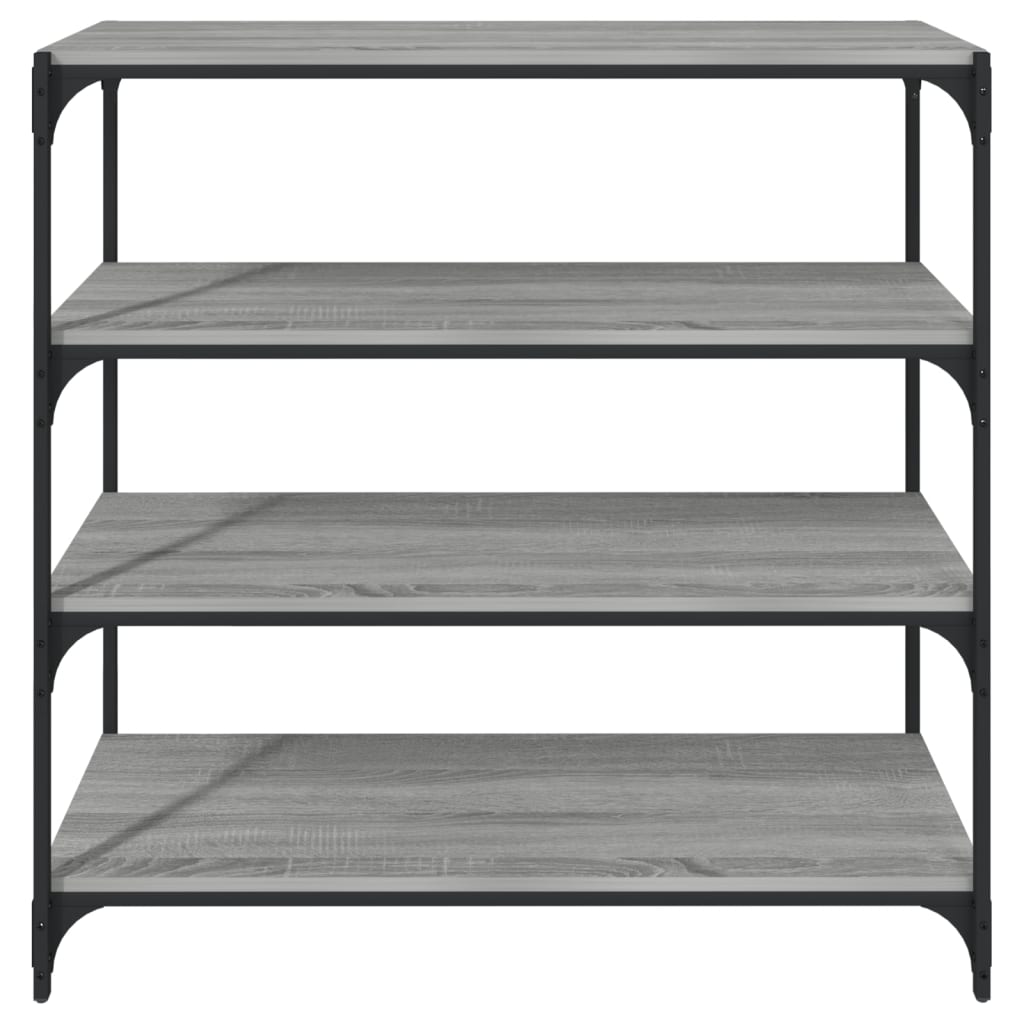 Estante 60x33x100 cm derivados de madeira e aço cinza sonoma