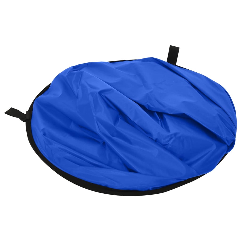 Tela fundo de estúdio oval 2-em-1 200x150 cm verde e azul