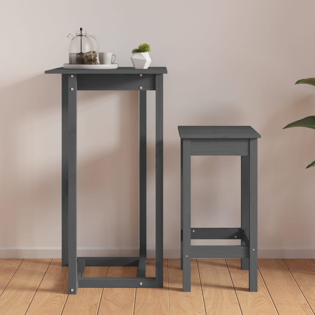 Mesa de bar 140x80x110 cm madeira de pinho maciça branco
