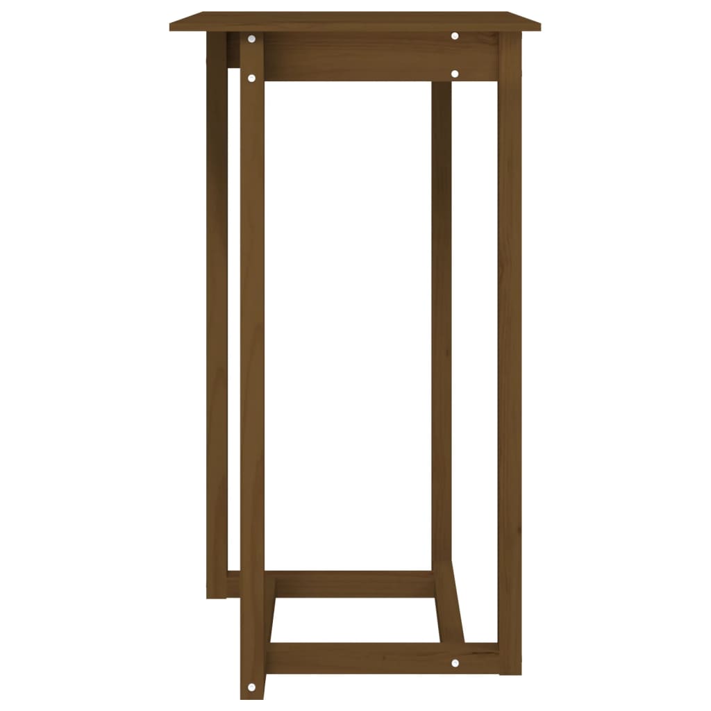 Mesa de bar 140x80x110 cm madeira de pinho maciça branco