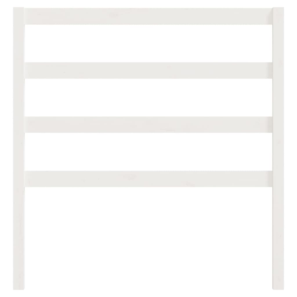 Cabeceira de cama 95x4x100 cm pinho maciço branco