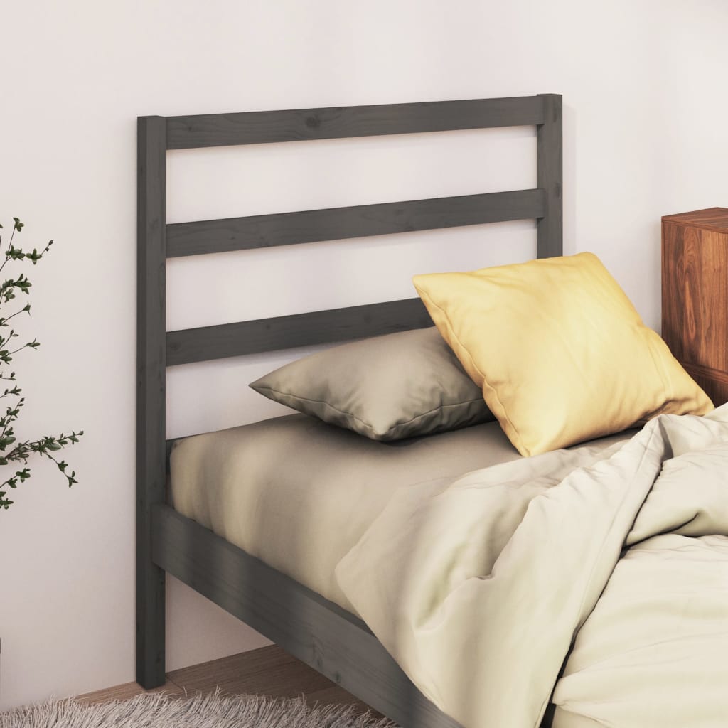 Cabeceira de cama 95x4x100 cm pinho maciço branco