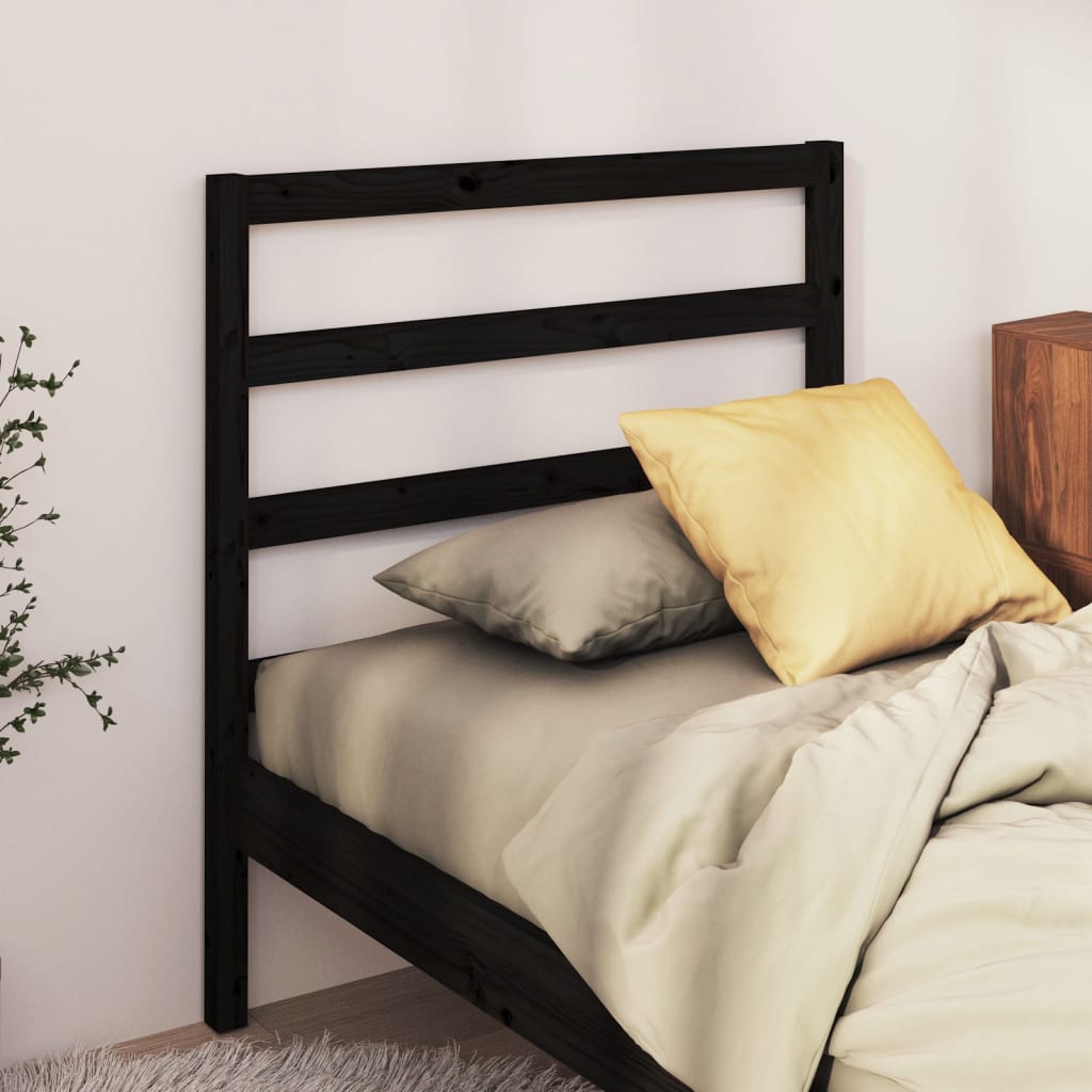 Cabeceira de cama 95x4x100 cm pinho maciço branco