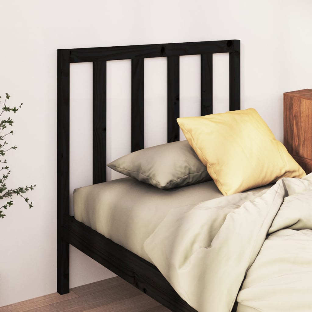 Cabeceira de cama 95x4x100 cm pinho maciço branco