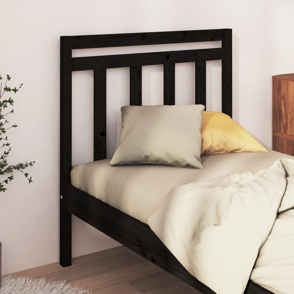 Cabeceira de cama 95x4x100 cm pinho maciço branco