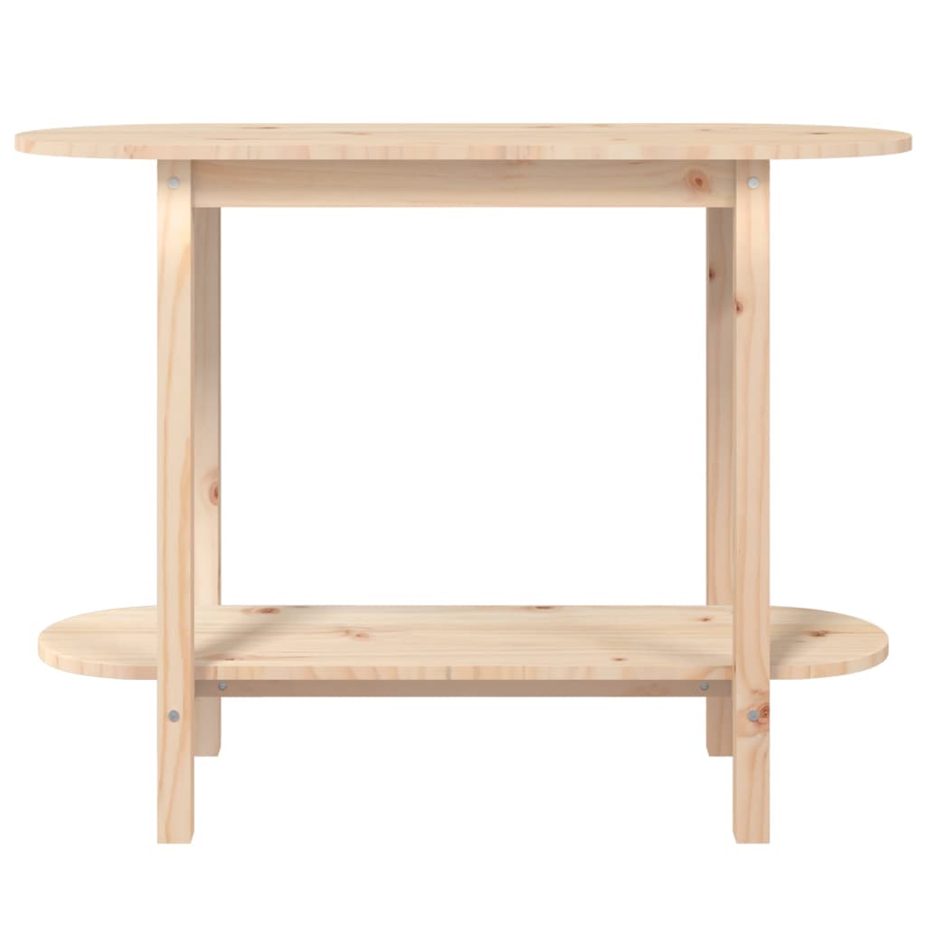 Mesa consola 110x40x80 cm pinho maciço branco