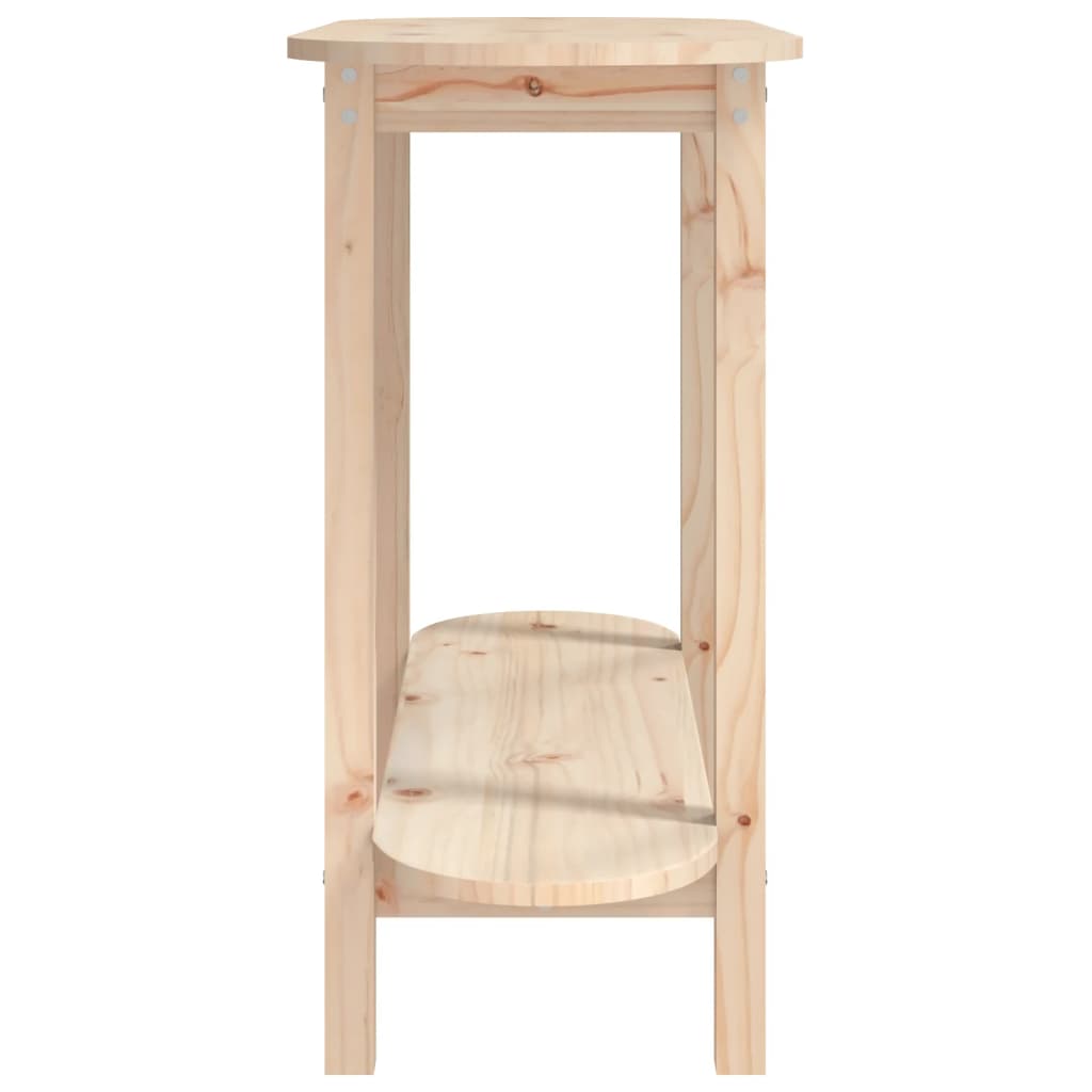 Mesa consola 110x40x80 cm pinho maciço branco