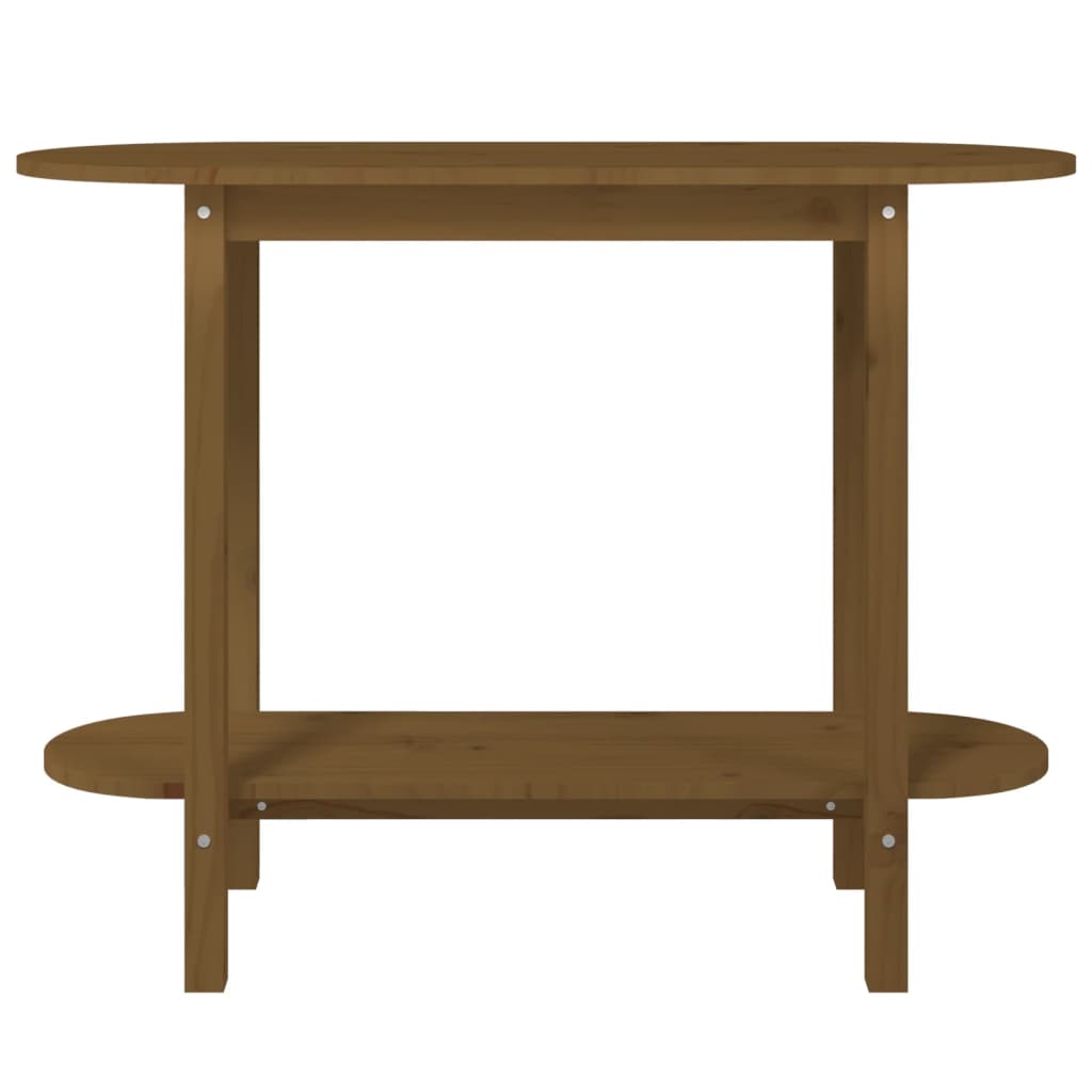 Mesa consola 110x40x80 cm pinho maciço branco