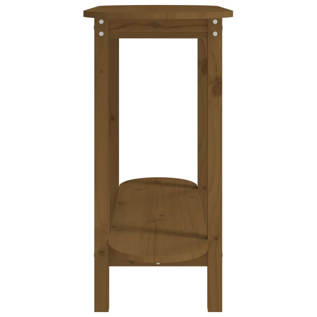 Mesa consola 110x40x80 cm pinho maciço branco