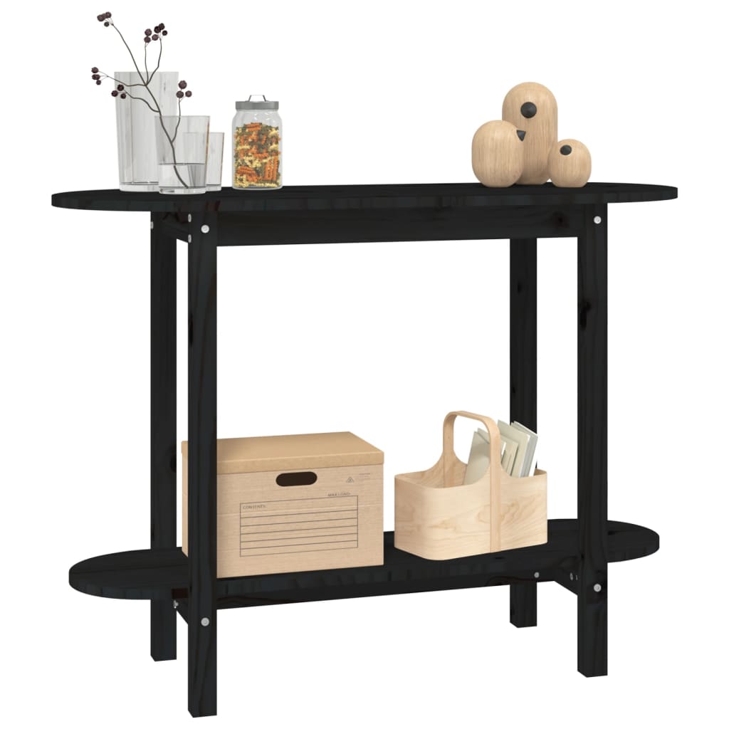 Mesa consola 110x40x80 cm pinho maciço branco