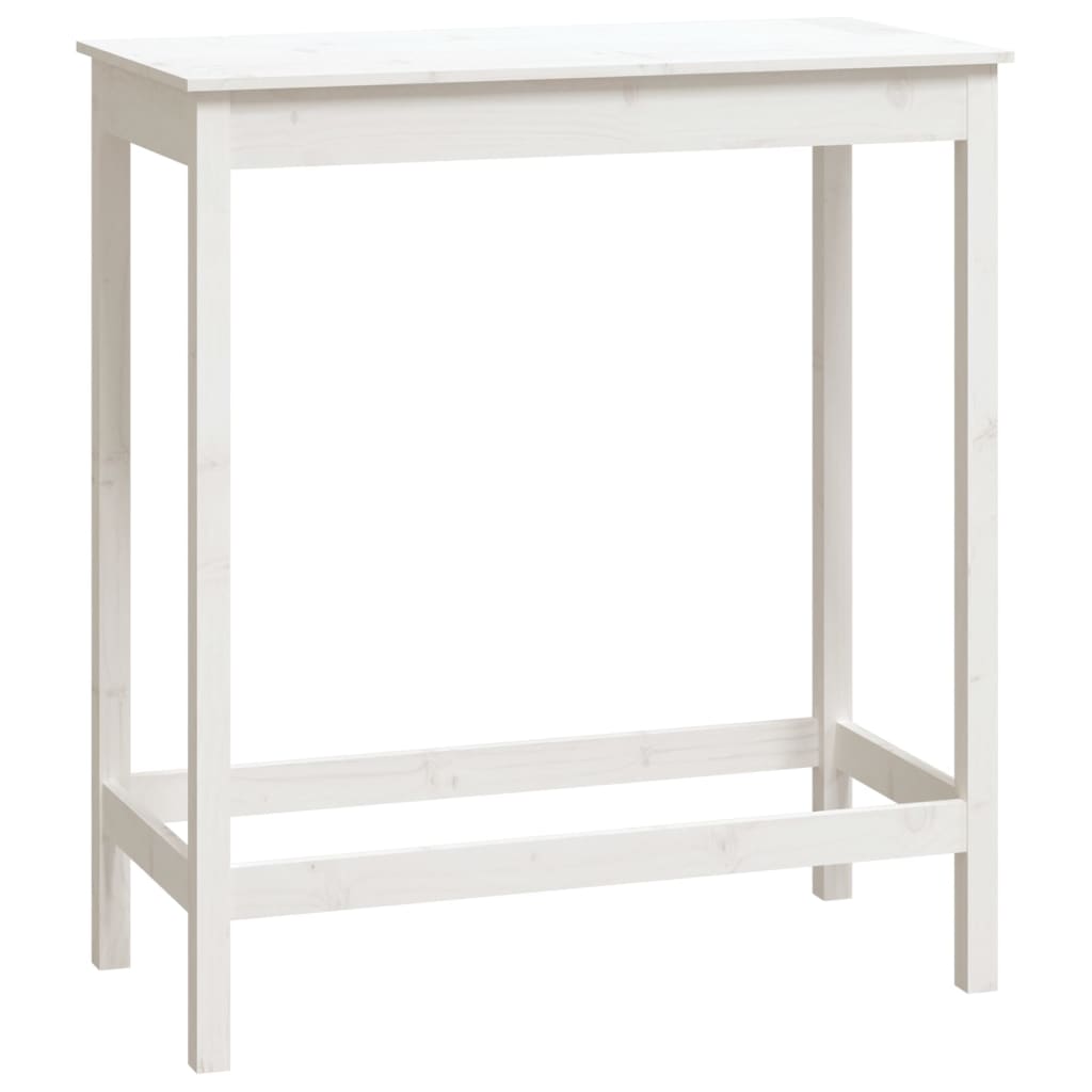 5 pcs conjunto de bar pinho maciço branco