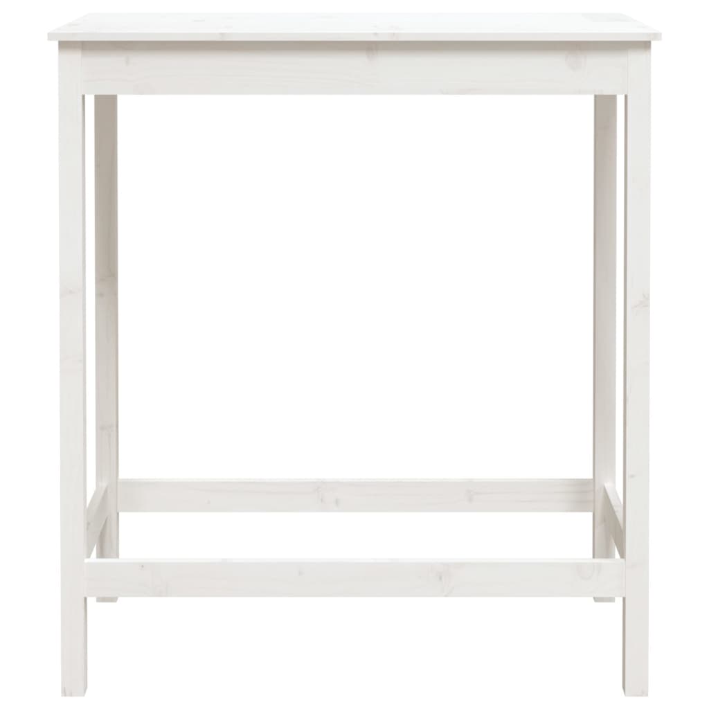 5 pcs conjunto de bar pinho maciço branco