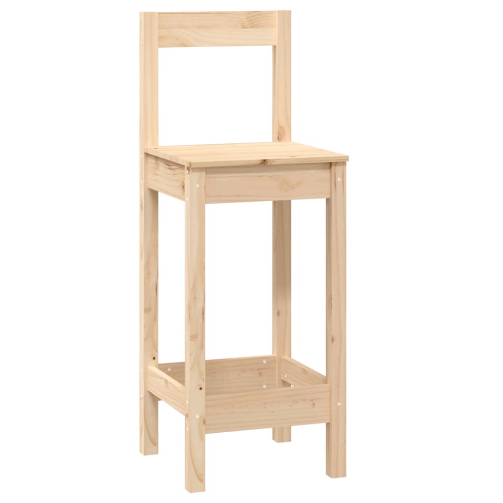 5 pcs conjunto de bar pinho maciço branco