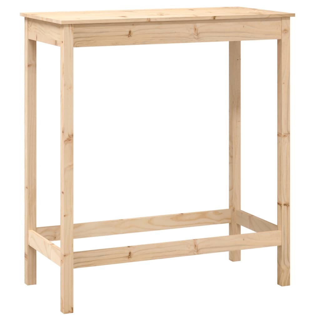 5 pcs conjunto de bar pinho maciço branco