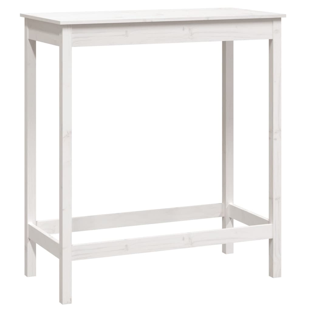 5 pcs conjunto de bar pinho maciço branco