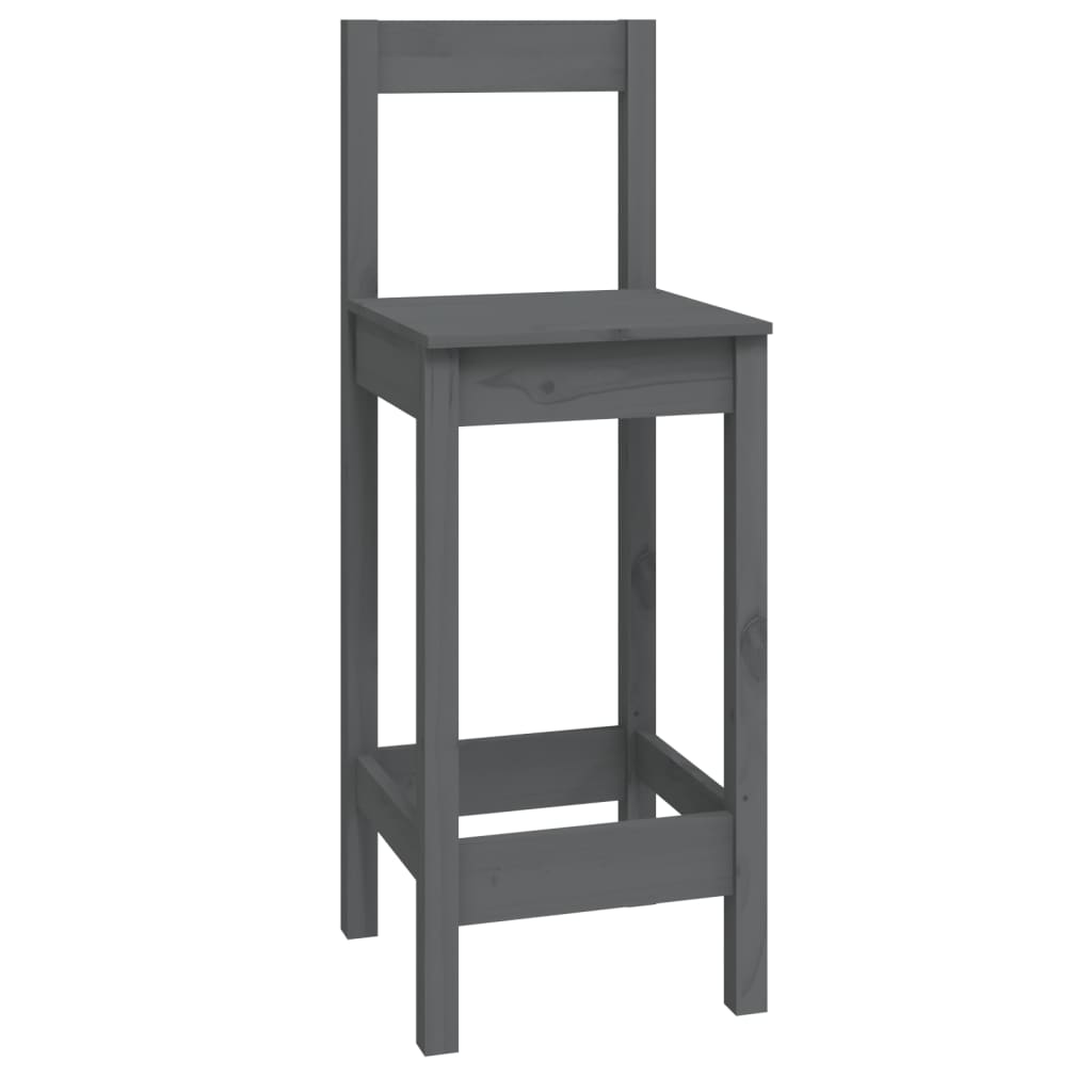 5 pcs conjunto de bar pinho maciço branco