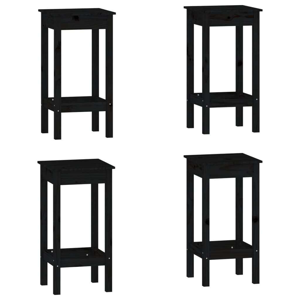 5 pcs conjunto de bar pinho maciço branco