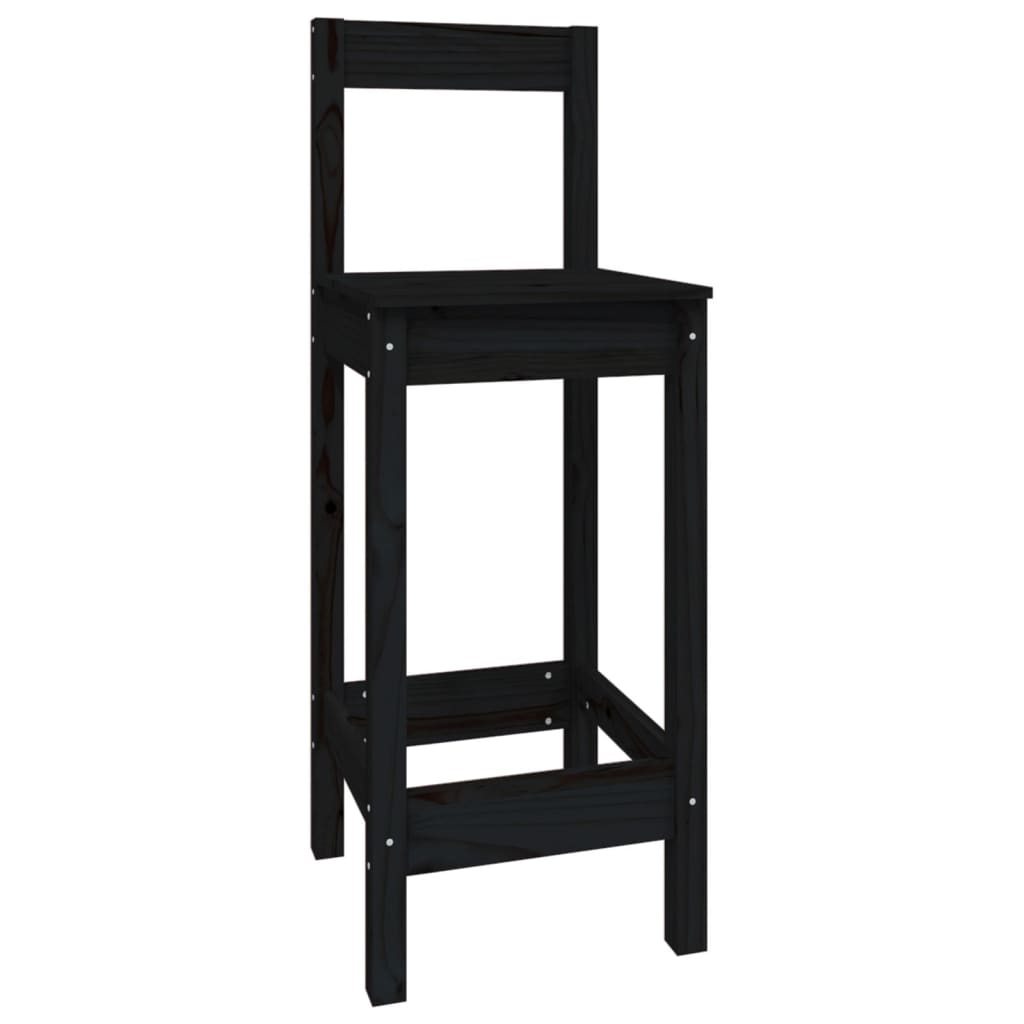 5 pcs conjunto de bar pinho maciço branco