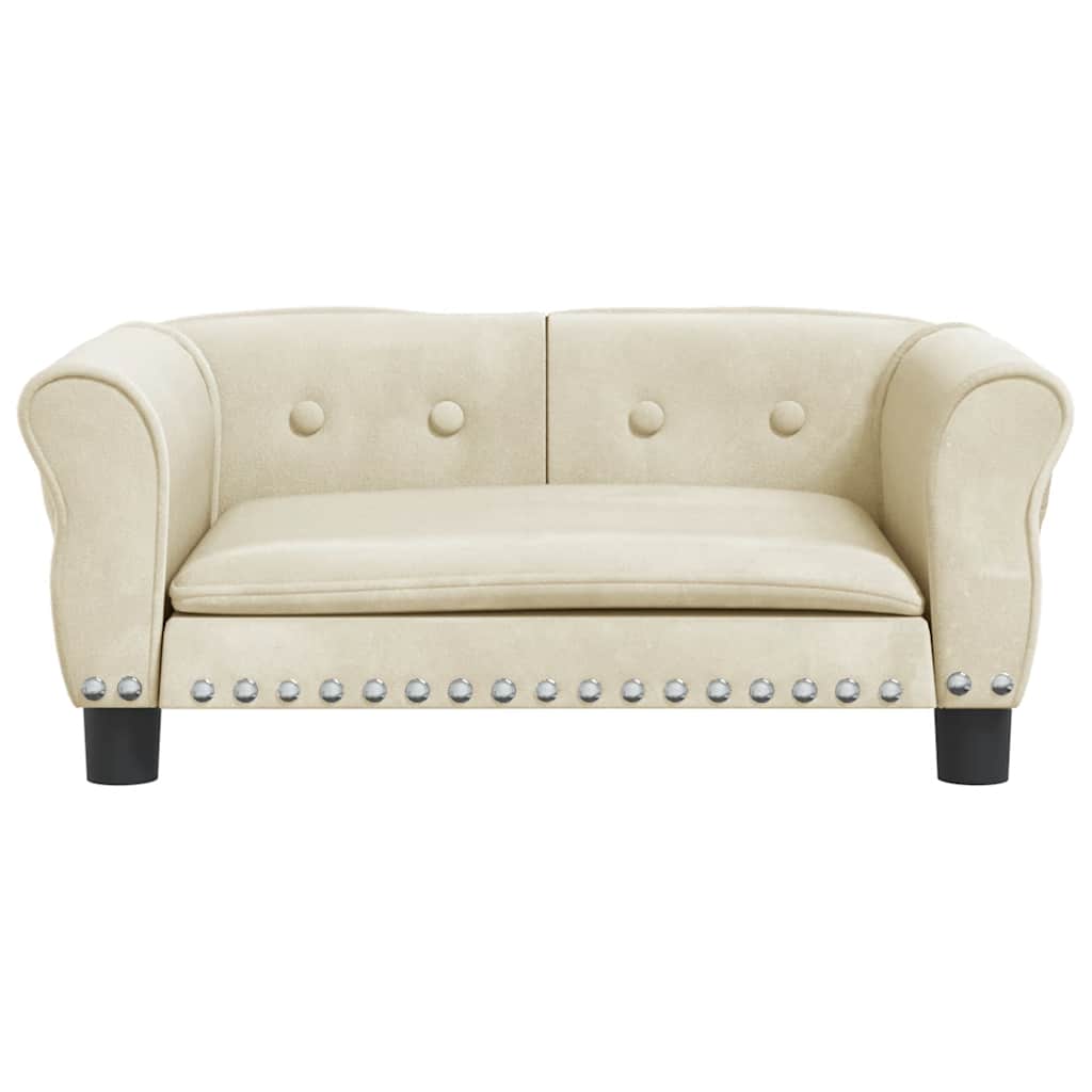 Cama para cães 70x52x30 cm veludo azul