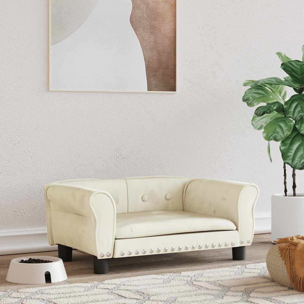 Cama para cães 70x52x30 cm veludo azul