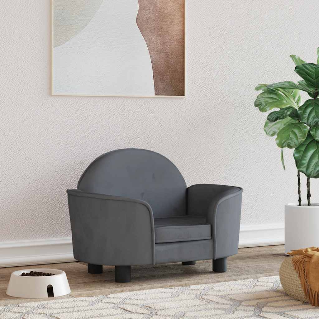 Cama para cães 70x52x30 cm veludo azul