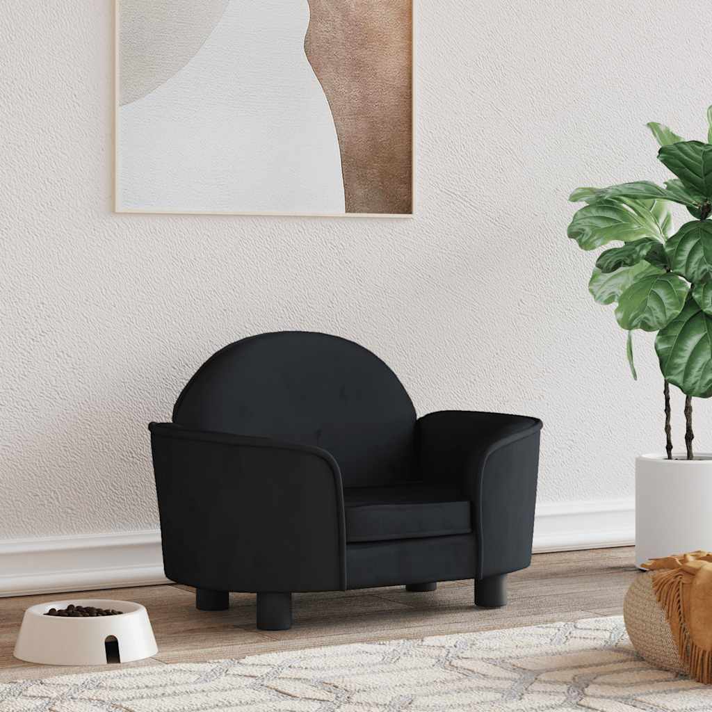 Cama para cães 70x52x30 cm veludo azul