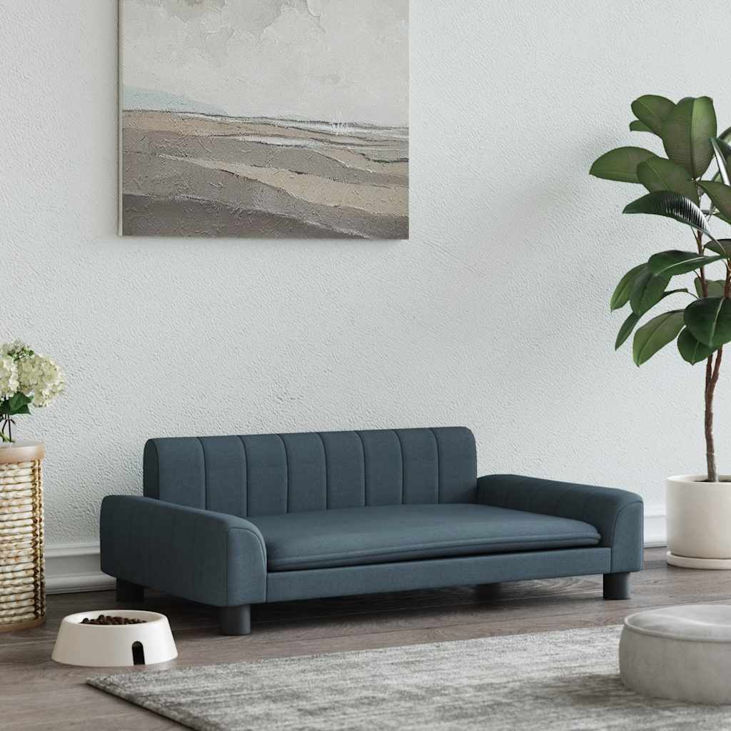 Cama para cães 70x45x30 cm tecido cinzento-acastanhado