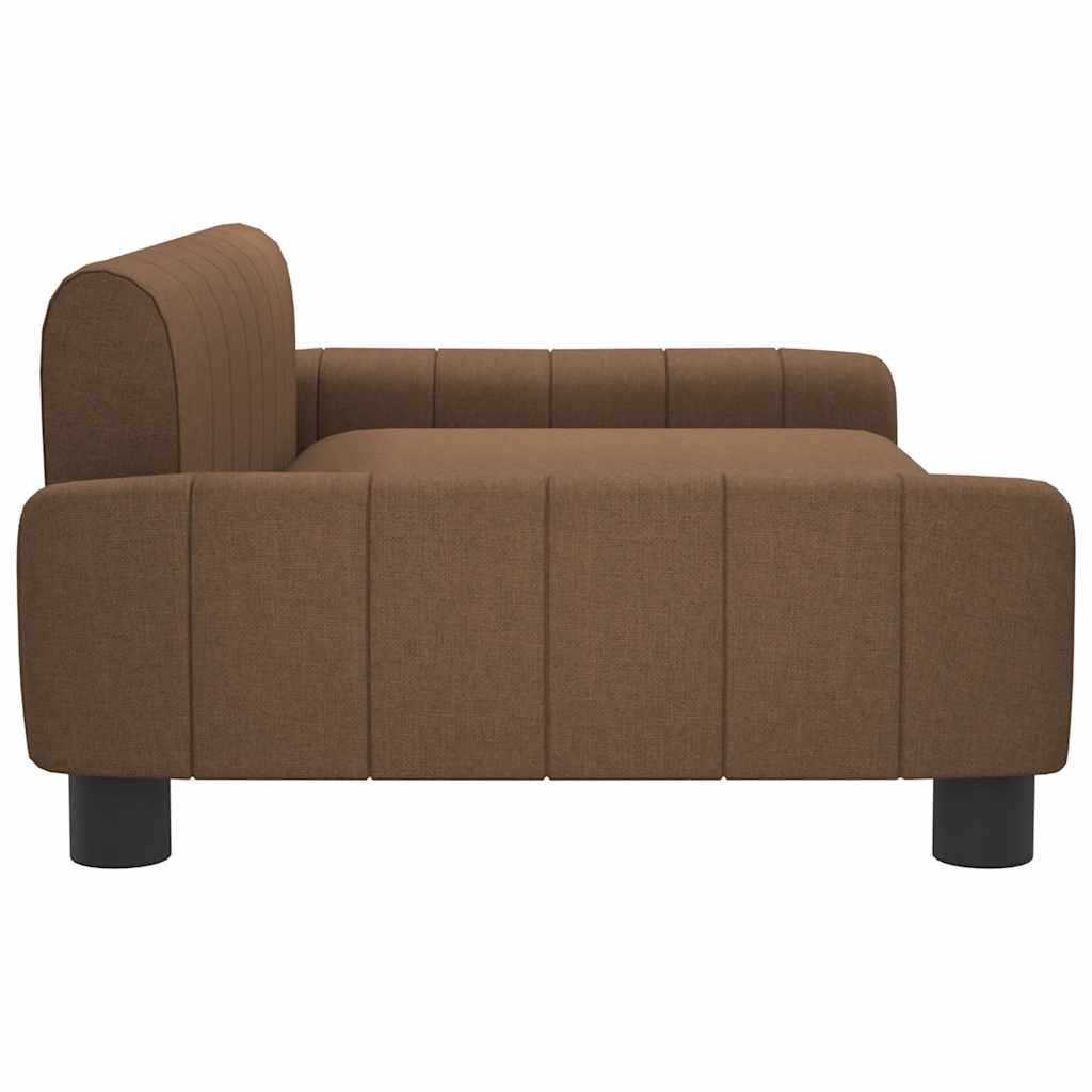 Cama para cães 70x45x30 cm tecido cinzento-acastanhado